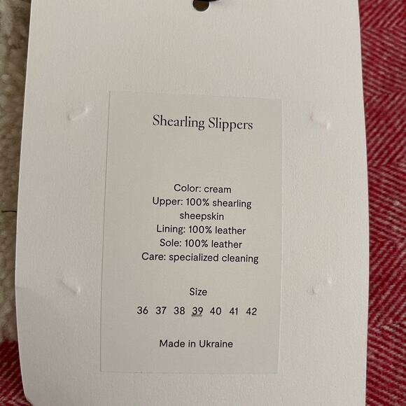 SLEEPER SHEARLING SLIPPERS size 39 - Picture 3 of 8